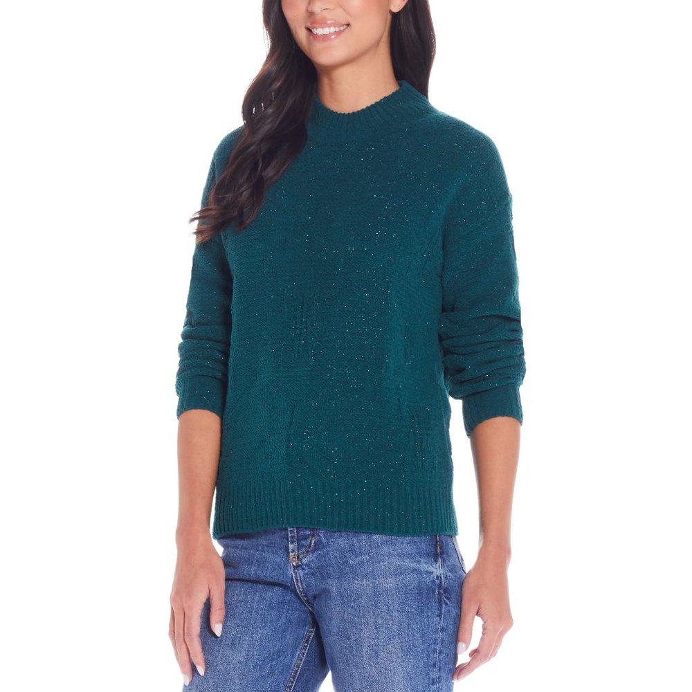 DEFECT Weatherproof Vintage Women's Chenille Holiday Sweater Size S $60 EE060